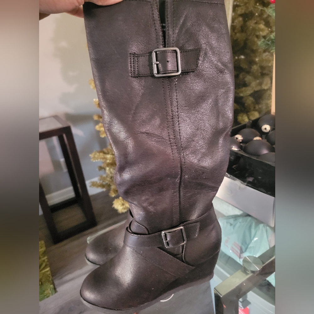 🔵 Mossimo ladies black boots size 7